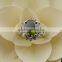 Lucky Stone Flower Ring Yellow Topaz Ring