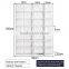 Hot sell 7 tiers higher combination standing book display stand