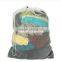 YIWU RODA 100% Polyester cord durable color logo foldable square washing bag