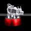 Hot sale chinese zodiac signs crystal Ox wholesale crystal craft gfit figurine furniture