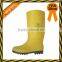 Black upper yellow sole non-safety PVC rain boots