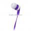 Colorful stereo earphone with mic led earphone and oem headphones direct buy china