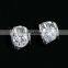 zircon gold stud cz earrings