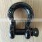 3/4'' D shackle US type shackle for tow strap with black powder coating