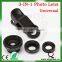 Fisheye Wide Angle Marco Lens Universal 3 in 1 Clip Lens For Smartphone Iphone Samsung Galaxy S4