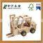 OEM eco-friendly assembled educational small wooden car toys for kids