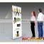 Retractable exhibition stand with aluminum profile and projection film for events, super market, exhibition