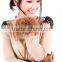 Fashion Girls Genuine Raccoon Fur Cuff for Wrist Arm Warmer