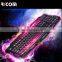 Cool Backlit LED Illuminated Ergonomic usb Wired Gaming keyboard--LK611--Shenzhen Ricom