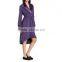 Womens Cotton/polyester Blend Duffield Robe--Purple