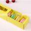 New luxury cardboard printed macaron box , colorful paper food packaging, macaron packaging box