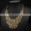 Handmade Rhinestone Leaf Necklace For Women Luxury Party Necklace Collar Fashion Jewellry New Design