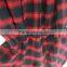 cotton yarn dye plaid women pajama suit