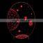 3D Optical Illusion Moon Scene Night Lamp Night Light 10 Colorful LEDs Ultra-thin Acrylic Light Panel AA Battery or DC 5V