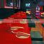 Pure Red Acrylic Resin Crystal Panel for Restaurant Dining Table Top