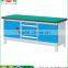 China TJG Basic Configuration Wearable Desktop Metal Steel Workbench With A Drawer