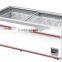 2016 NEW high quanlity 600L 700L commercial supermarket chest showcase