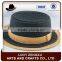 Hot sale mens natural grass straw boater hat