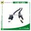 Black V3 Bold lengthened data cable for mp3/mp4 mp5 player tablet pc