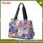 Stylish Designs Printing Flower carry baby diaper bag for mom