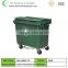 660 liter outdoor plastic garbage bin