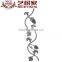 cheap decorative cast iron flower components wrought iron leaves and flowers wholesale