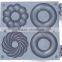 4pcs Commercial Use Non-stick 110v 220v Electric 180 Degree Swing 10cm Digital Donut Baker