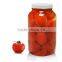 1 gallon clear glass jar with widemouth and white plastic lid for large glass container