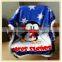 New fashion Penguin With Blue Star Digital Printing Two Ply Blankets