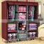 Bedroom wardrobe designs india foldable canvas wardrobe with cover (FH-CS0505 )