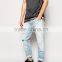 brand jeans turkey Distressed denim man jeans jeans fabric types new name jeans(LOTA071)