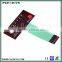 Embossing key poly dome non-tactile feedback led membrane switch