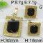 Fashion Hot Selling 14k Gold Jewelry Wholesale With Black and Green Stone
