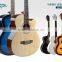 Beginner linden mahogany neck fingerboard rosewood plywood plastic acoustic guitars