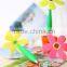 Whloesale Promotional silicone flower ball pen with pot ,advertising ball pen