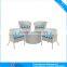 hot sale design rattan home outdoor furniture cafe table chair set 4296