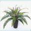 Artificial outdoor and indoor fern plants for decoration