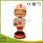 custom make 3d plastic football player bobble heads,3d plastic bobble head of custom designs