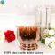wedding Cross Woven Design Frosted Glass Votive Holder White