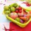 Useful deep tray plastic fruit vegetables storage basket