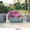Fashion rattan outdoor furniture factory PE rattan woven outdoor sofa set furniture