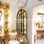 Ornate polyresin decorative framed mirror for indoor use