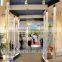 wholesale glass pillars with colorful bubble for partition