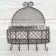 Vintage Rustic Wire Wall Shelf Unit Storage Basket for Kitchen Bathroom Chic