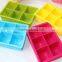 Summber Ice Cube tools 6 Cavity Silicone Square Ice Cube Tray