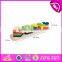 Hot sale preschool stacking geometry blocks wooden baby sorting toys W13D112