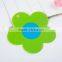 Custom silicone coasters food grade silicon different flower shape coaster