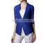 Newest styles hot sell long sleeve PU fancy/beautiful front zipper design 2014 new jacket