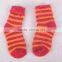 angora wool material bright color knitted sock