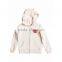 wholesale plain white hoodies 100% polyester zip up hoodies animal print hoodies